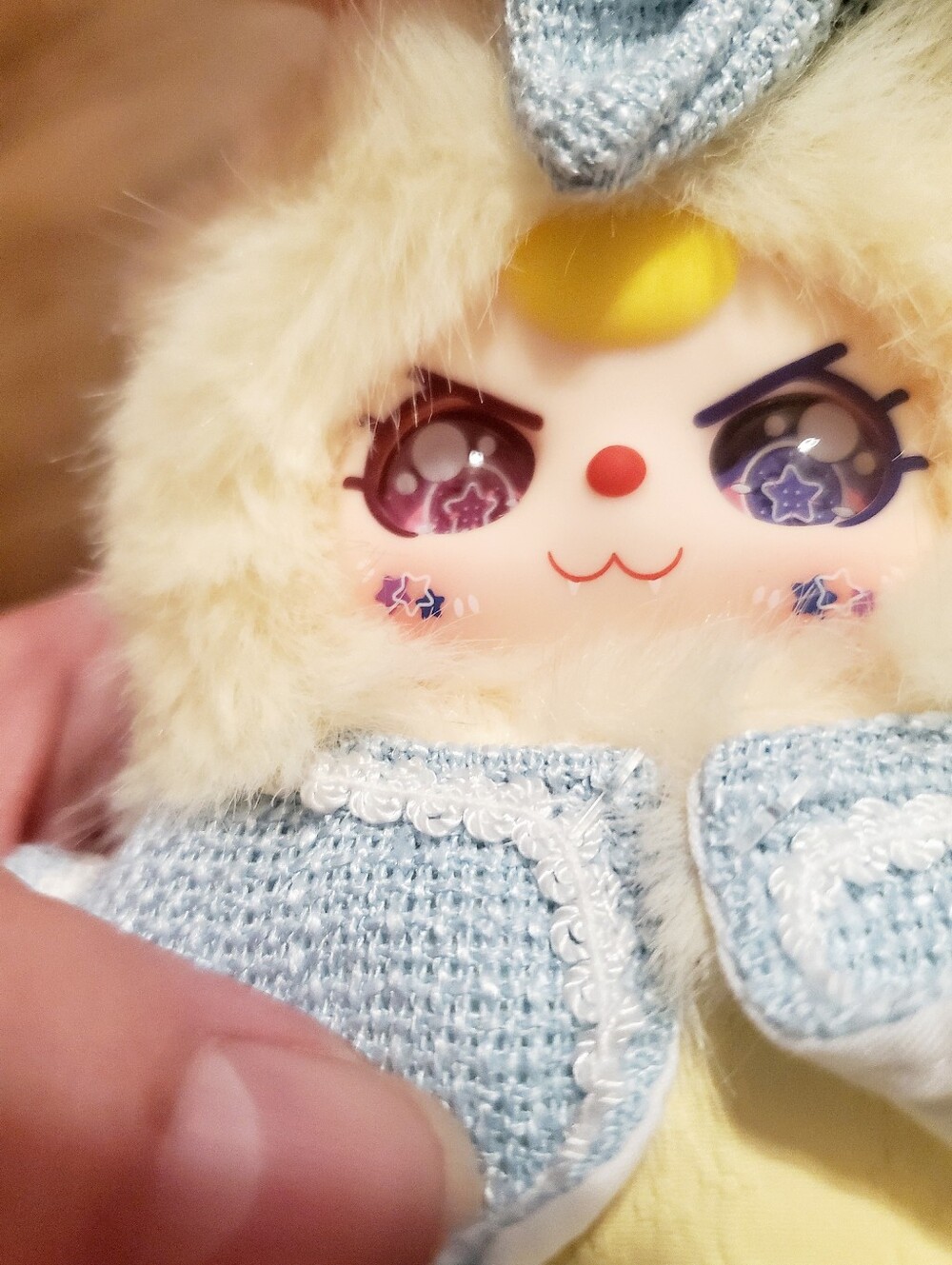 Baby Three Canary Rabbit Keychain - Picture 6 of 10